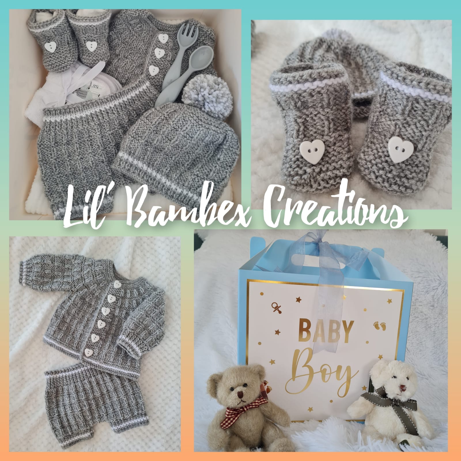 Baby shower gift boxes